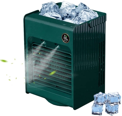 PCB Air Cool Water Spray Fan 300 مللي خزان مكيف هواء محمول قابل لإعادة الشحن