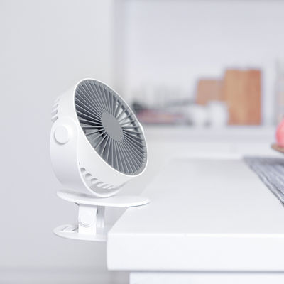 2000mAh بطارية محمولة USB مروحة BLDC 360 درجة الجدول كليب مروحة