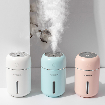 USB Portable Cool Mist Humidifier 280ml Warm Home Night Light السيارة
