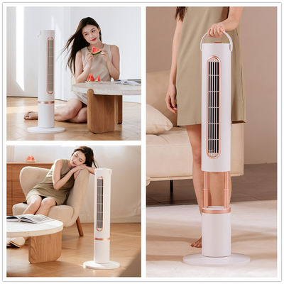 جودة  5V Cooling Tower Fan Polymer Battery Oscillating Wide Angle Fan Remote Control مصنع