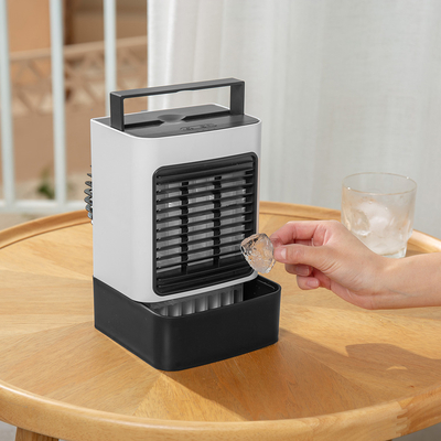 AC DC تعمل بالطاقة الشمسية مبرد مياه قابل لإعادة الشحن 18650 بطارية مروحة ضباب تبريد المياه