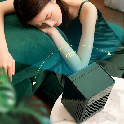 PCB Air Cool Water Spray Fan 300 مللي خزان مكيف هواء محمول قابل لإعادة الشحن