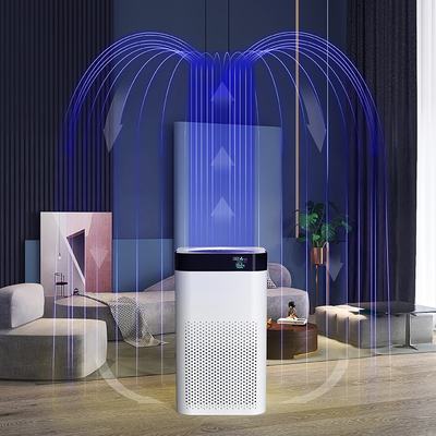 كاكي OEM Pure Portable Air Purifier UV Light HEPA 20m2 Intelligent Desk Air Filter