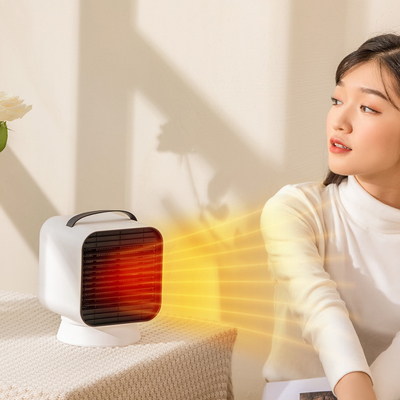 PTC Heater Fan 1000W Black Fireproof ABS سطح المكتب للمنزل